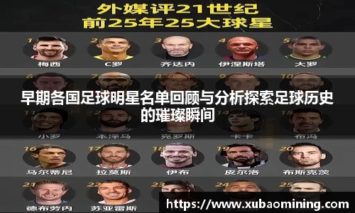 早期各国足球明星名单回顾与分析探索足球历史的璀璨瞬间